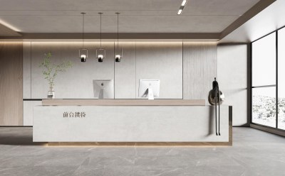 现代公司前台3D模型下载